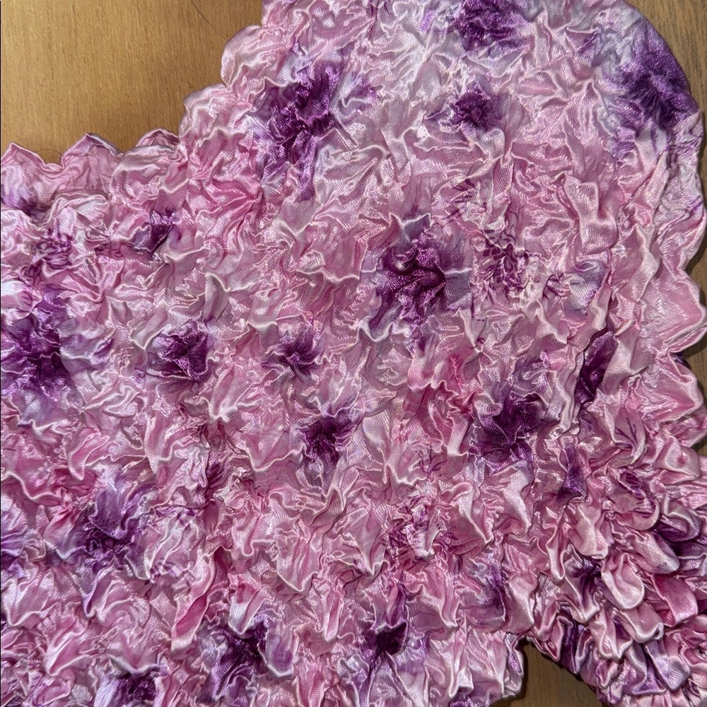 NWT Vintage Y2K F C Popcorn Bubble Crinkle Textured Women's Top OSFM - Picture 2 of 2